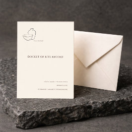 Minimalist Christian Baptism Announcement  Kaart