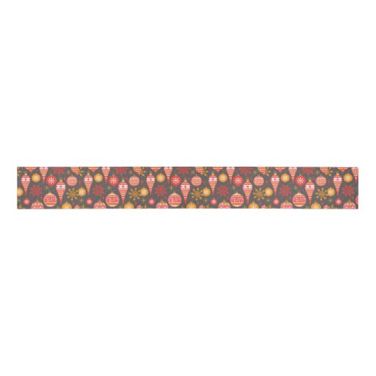 Minimalist Christmas Aesthetic Pattern - Holiday  Grosgrain Lint (Voorkant)