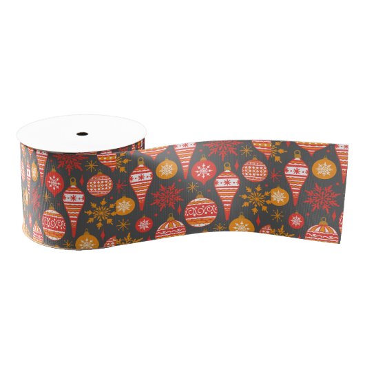 Minimalist Christmas Aesthetic Pattern - Holiday  Grosgrain Lint (Spoel)