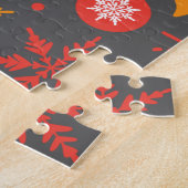 Minimalist Christmas Aesthetic Pattern - Holiday  Legpuzzel (Zijkant)