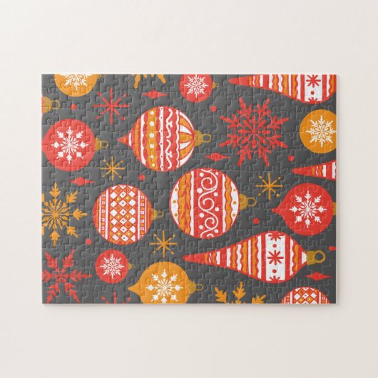 Minimalist Christmas Aesthetic Pattern - Holiday  Legpuzzel (Horizontaal)