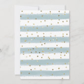 Minimalist Christmas Bow Snowflake Baby Shower Kaart (Achterkant)