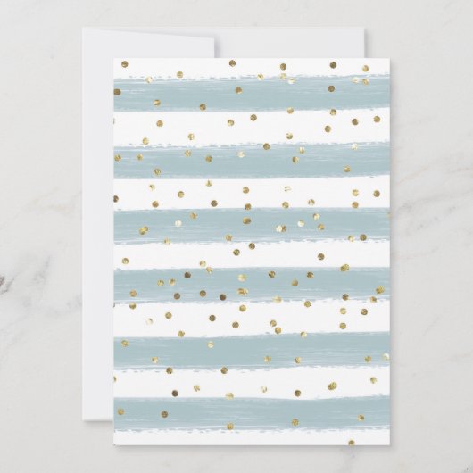 Minimalist Christmas Bow Snowflake Baby Sprinkle Kaart (Achterkant)