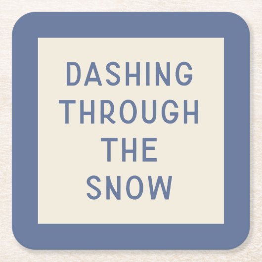 Minimalist Christmas Carol Lyric Paper Onderzetter (Voorkant)