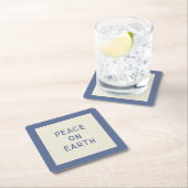 Minimalist Christmas Carol Lyric Paper Onderzetter (Insitu)