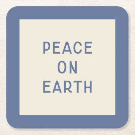 Minimalist Christmas Carol Lyric Paper Onderzetter