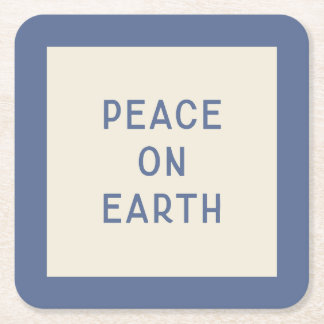 Minimalist Christmas Carol Lyric Paper Onderzetter