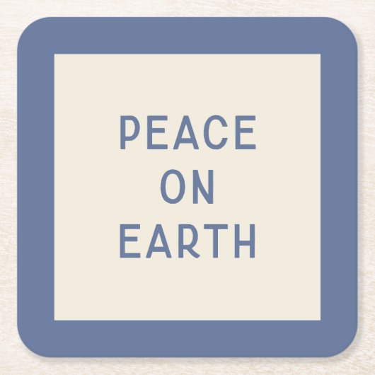 Minimalist Christmas Carol Lyric Paper Onderzetter (Voorkant)