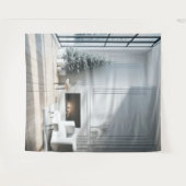 Minimalist Christmas Glow BackDrop Wandkleed (Voorkant (horizontaal))