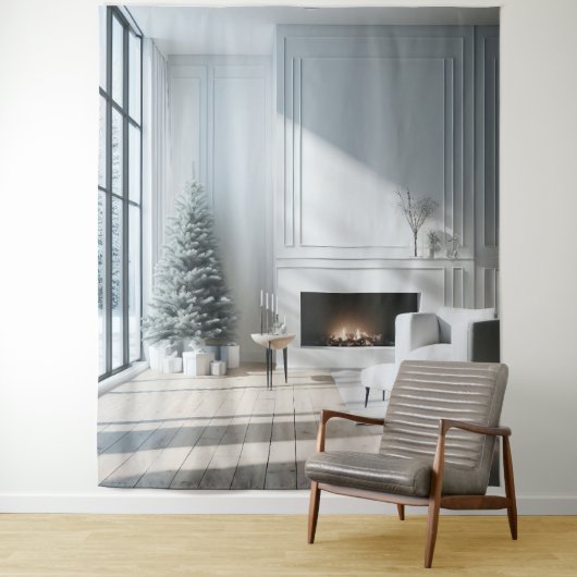 Minimalist Christmas Glow BackDrop Wandkleed (In situ)