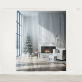 Minimalist Christmas Glow BackDrop Wandkleed (Voorkant)