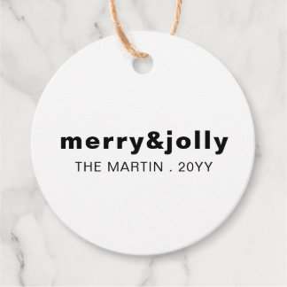 Minimalist Christmas Holiday Favor Tag Design Bedankjes Labels