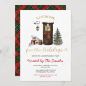 Minimalist Christmas Holiday New Home Housewarming Kaart (Voorkant / Achterkant)