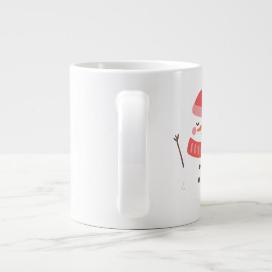 Minimalist Christmas Mug – Modern Holiday Coffee & Grote Koffiekop (Achterkant)