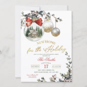 Minimalist Christmas Ornament Housewarming Party Kaart (Voorkant)