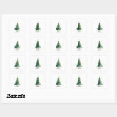 Minimalist Christmas Pine Tree Stickers – Holiday (Vel)
