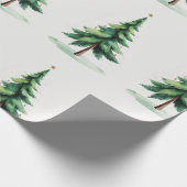 Minimalist Christmas Pine Tree Wrapping Paper – Ho Cadeaupapier (Hoek)