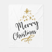 Minimalist Christmas Tree - Festive and Simple Fleece Deken (Voorkant)
