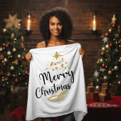 Minimalist Christmas Tree - Festive and Simple Fleece Deken