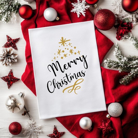 Minimalist Christmas Tree - Festive and Simple Theedoek