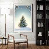 Minimalist Christmas Tree Poster