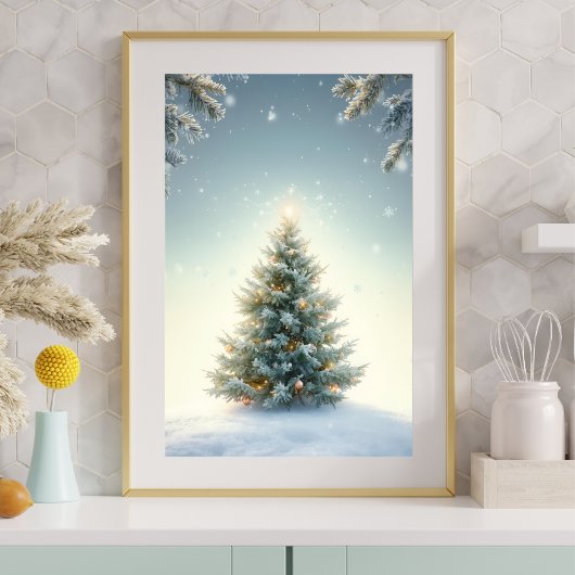 Minimalist Christmas Tree Poster