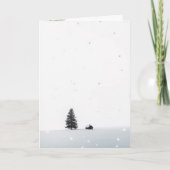 Minimalist Christmas Winter Scene Kaart (Voorkant)