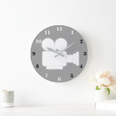 MINIMALIST CINE CAMERA ICON MET NUMMERS GROTE KLOK (Huis)