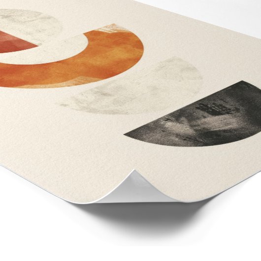 Minimalist Circle Abstract Boho Poster (Hoek)