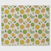 Minimalist Citrus Slice Gift Cadeaupapier (Vlak)