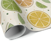 Minimalist Citrus Slice Gift Cadeaupapier (Rol Hoek)