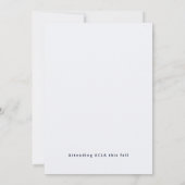 Minimalist class of 2026 Photo Graduation  Kaart (Achterkant)