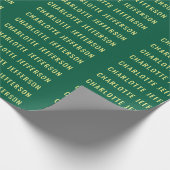 Minimalist Classical Professional Green Yellow Cadeaupapier (Hoek)