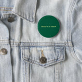Minimalist Classical Professional Green Yellow Ronde Button 5,7 Cm (In situ)