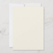 Minimalist Classy Calligraphy Ivory Wedding Kaart (Achterkant)