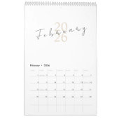 Minimalist Clean Design Kalender (Feb 2026)