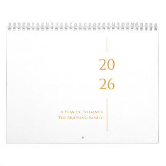 Minimalist Clean Design Kalender