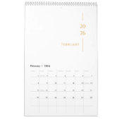 Minimalist Clean Design Kalender (Feb 2026)