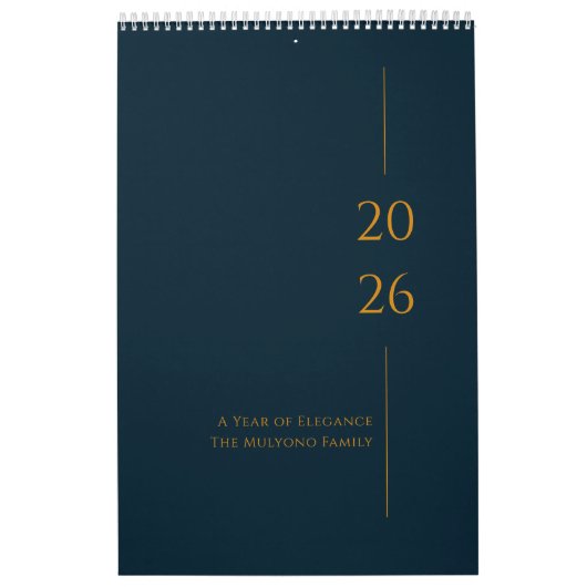 Minimalist Clean Design Kalender (Hoes)