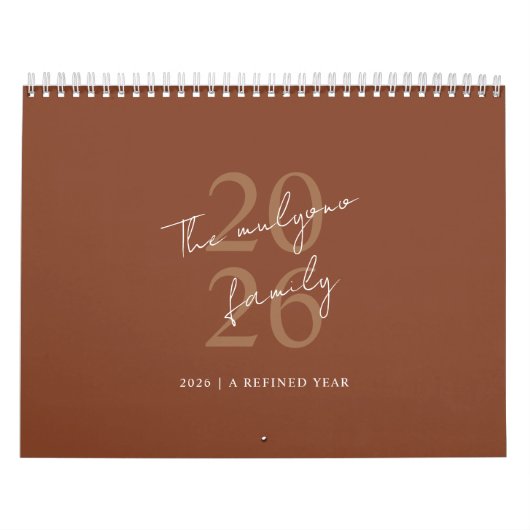 Minimalist Clean Design Kalender (Hoes)