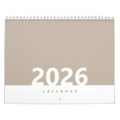 Minimalist Clean Modern Color Design Calendar Kalender (Hoes)