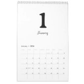Minimalist Clean Modern Design Calendar Kalender (Jan 2026)