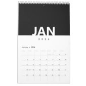 Minimalist Clean Modern Design Calendar Kalender (Jan 2026)