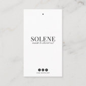 Minimalist Clothing Hang Tag Template Visitekaartje (Voorkant)