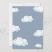 Minimalist Cloud Nine Baby Shower Party Kaart (Achterkant)