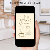 Minimalist Coffee Bean Baby is Brewing Shower  Kaart