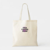 Minimalist Coffee Definition Typography Tote Bag (Achterkant)