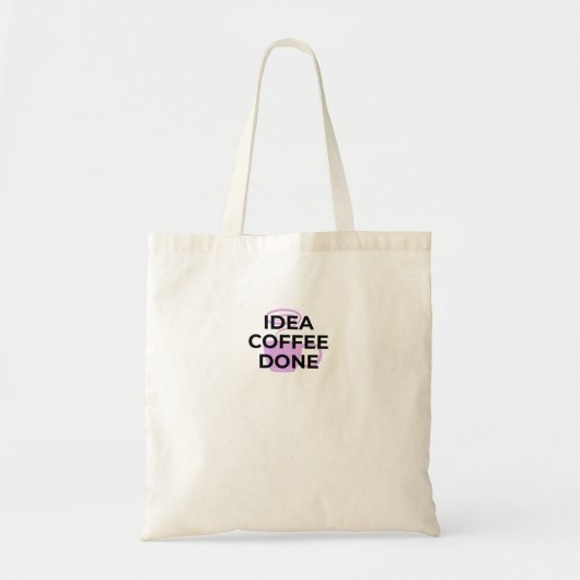 Minimalist Coffee Definition Typography Tote Bag (Voorkant)