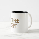 Minimalist Coffee Dept. Mok – tweekleurige stijlvo (Voorkant rechts)