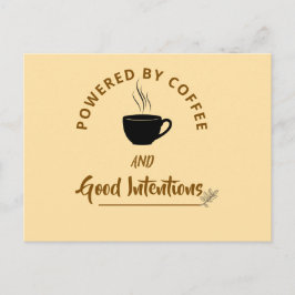 Minimalist Coffee Quote Postcard | Funny Good Inte Briefkaart
